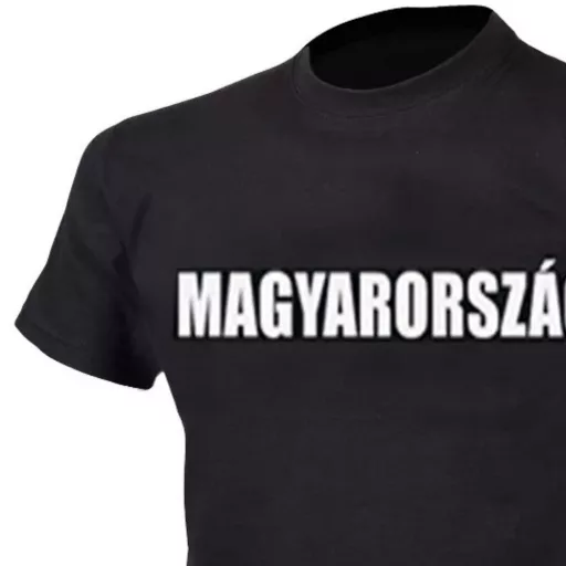 Magyarország póló felnőtt fekete