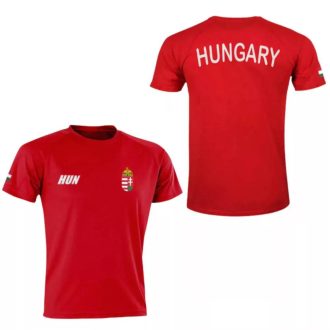   Magyarország mez felső szurkolói piros "Hungary" feliratos felnőtt