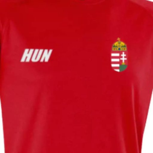 Magyarország mez felső szurkolói piros "Hungary" feliratos felnőtt