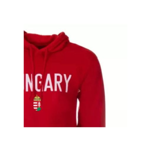 Magyarország pulóver felnőtt kapucnis HUNGARY piros