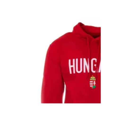 Magyarország pulóver felnőtt kapucnis HUNGARY piros