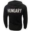 Magyarország pulóver felnőtt kapucnis-zippes HUNGARY fekete