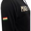 Magyarország pulóver felnőtt kapucnis-zippes HUNGARY fekete