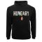 Magyarország pulóver felnőtt kapucnis HUNGARY fekete