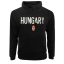Magyarország pulóver felnőtt kapucnis HUNGARY fekete