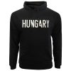Magyarország pulóver felnőtt kapucnis HUNGARY fekete