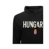 Magyarország pulóver felnőtt kapucnis HUNGARY fekete