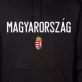 Magyarország pulóver felnőtt kapucnis fekete