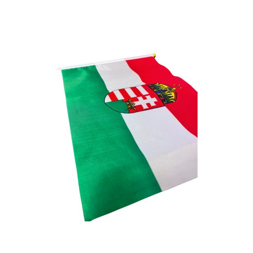 Magyarország zászló 23x14 cm címeres nyéllel