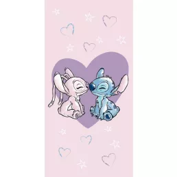   Disney Stitch Love 100% pamut strandtörölköző - 70x140 cm