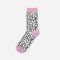 Női pamut zokni - fehér-rózsaszín - Love mintás - 35-38 - Evidence