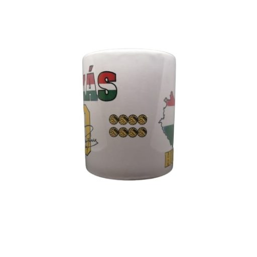 Puskás bögre Hungary fehér új