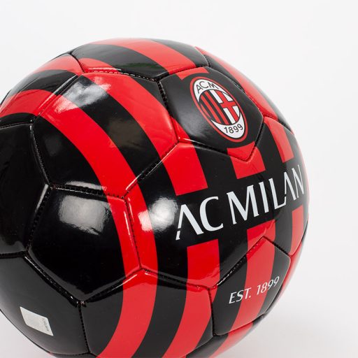 Milan labda fekete-piros csíkos