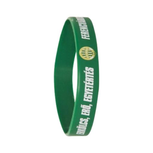 Fradi karkötő szilikon zöld ERKÖLCS,ERŐ,EGYETÉRTÉS