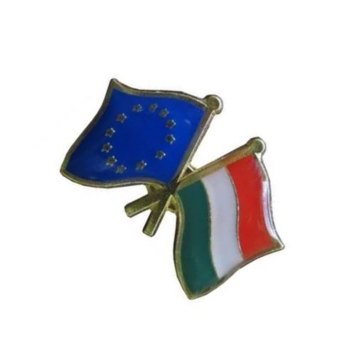 Magyarország kitűzó dupla lobogó EU+Magyarország