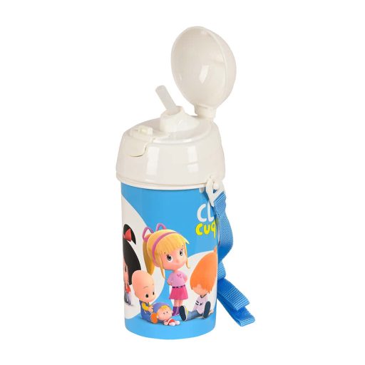 Gyerek kulacs szívószál automata 500 ml Cleo