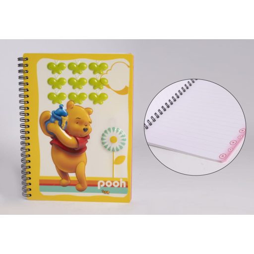 Micimackó A5 méretű világítós notesz