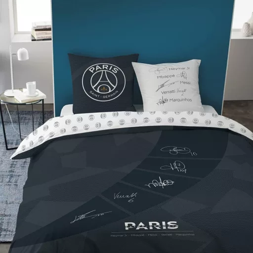 PSG ágynemű fekete aláírásos