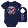 PSG baby body+előke Kék 3 hó