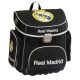 Real Madrid iskolatáska, hátizsák kompakt fekete címeres