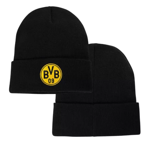 Dortmund sapka kötött fekete felnőtt