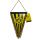 Dortmund zászló háromszög fekete sárga csíkos