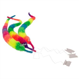 Mágikus szivárványos kukac stresszoldü játék, 22 cm