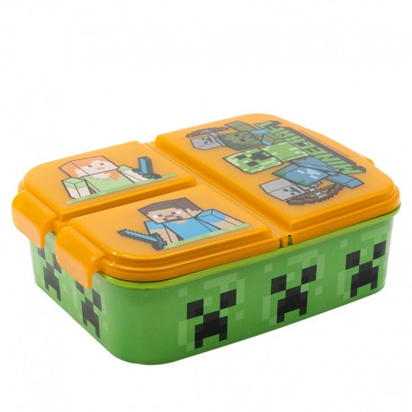 Minecraft 3 rekeszes szendvicses doboz gyerekeknek