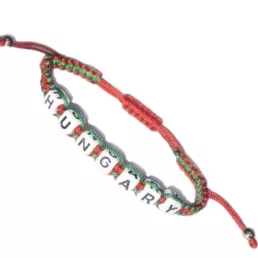 Magyarország karkötő kockás Hungary trikolor