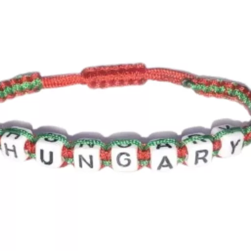 Magyarország karkötő kockás Hungary trikolor