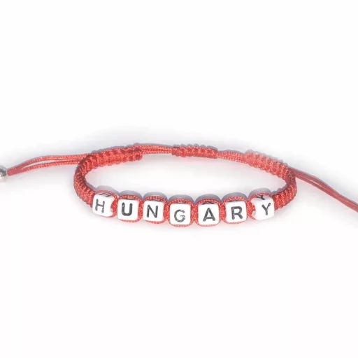 Magyarország karkötő kockás Hungary trikolor