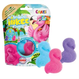   Craze Inkee vegán fürdő forma - flamingó rágogumi aromával, 3db-os