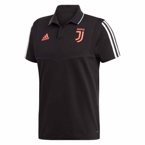 Juventus póló felnőtt galléros Adidas fekete