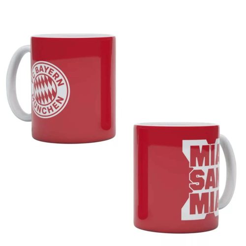 Bayern München bögre piros fehér címerrel