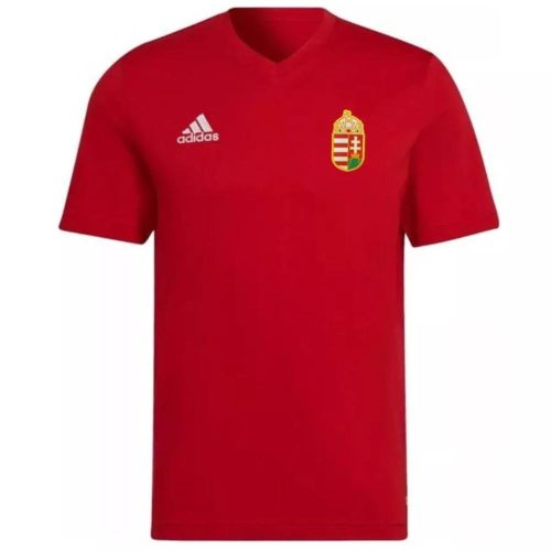 Magyarország póló pamut felnőtt szurkolói Adidas piros