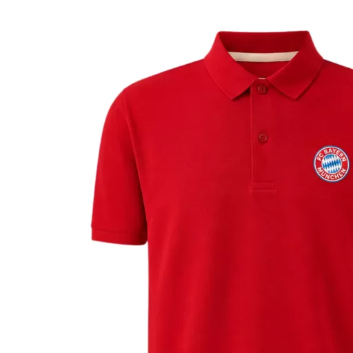 Bayern München póló galléros piros