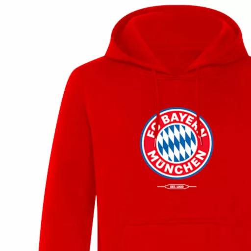 Bayern München pulóver kapucnis felnőtt piros