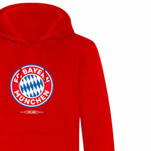 Bayern München pulóver kapucnis felnőtt piros