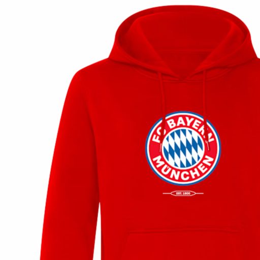 Bayern München pulóver kapucnis felnőtt piros