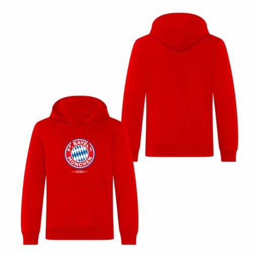 Bayern München pulóver kapucnis felnőtt piros