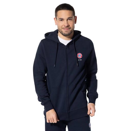 Bayern München pulóver kapucnis-zippes felnőtt kék