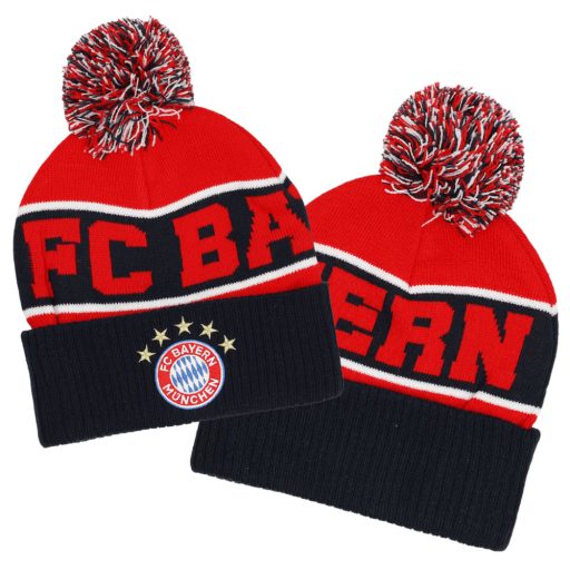 Bayern München sapka kötött viszahajtható pomponos