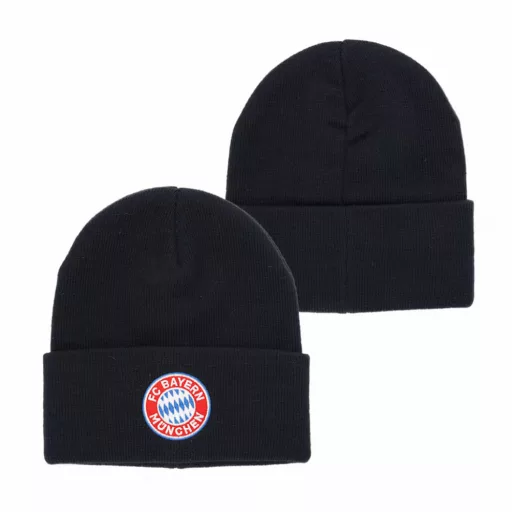 Bayern München sapka kötött visszahajtós fekete felnőtt