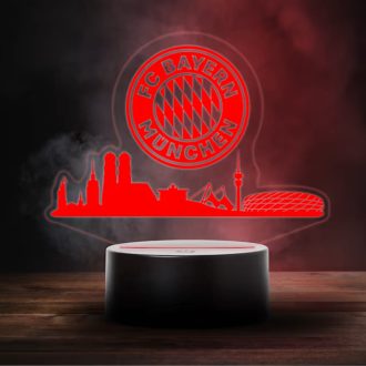 Bayern München asztali lámpa Skyline