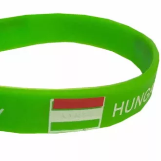 Magyarország karkötő szilikon zöld