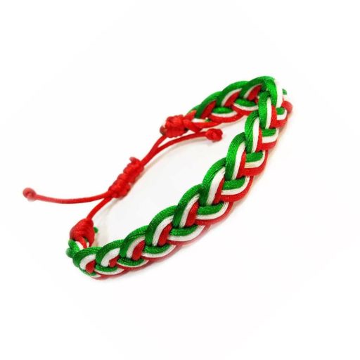 Magyarország karkötő fonott trikolor