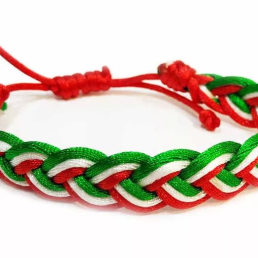 Magyarország karkötő fonott trikolor