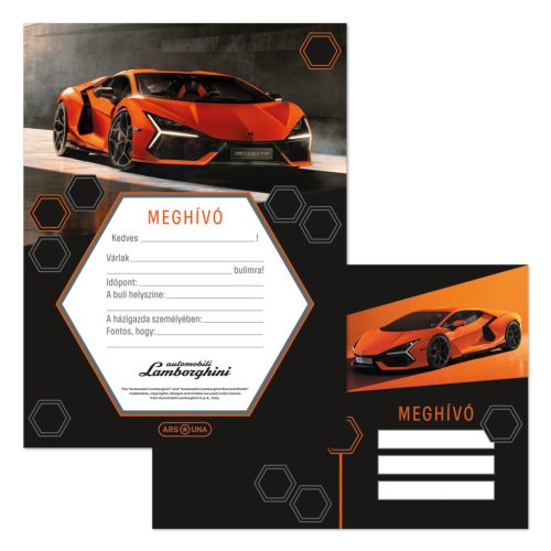 Ars Una Lamborghini Partimeghívó Borítékkal