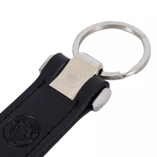 Manchester City kulcstartó bőr fekete