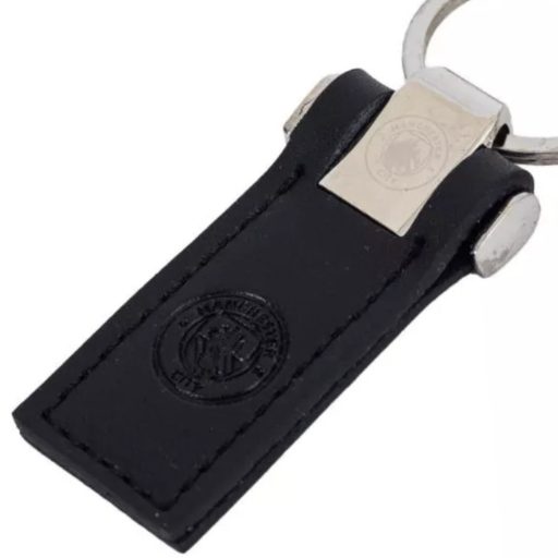 Manchester City kulcstartó bőr fekete
